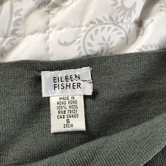 SOLD Eileen Fisher 100% wool knit gray tank - Picture 4 of 5